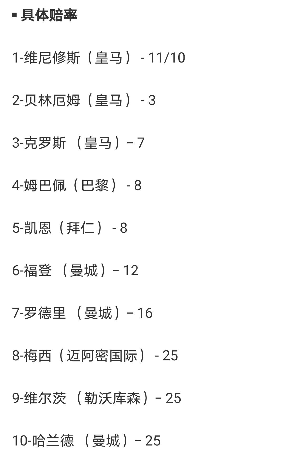 包含金球奖争议：哪些球星被低估了？的词条