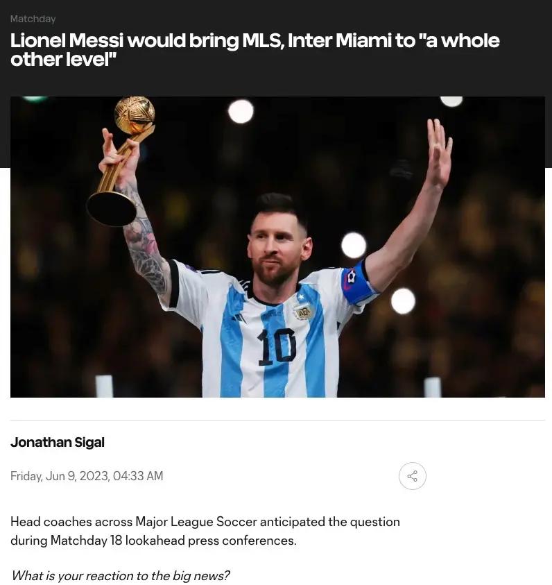 美国足球崛起：美职联（MLS）能否跻身顶级联赛？