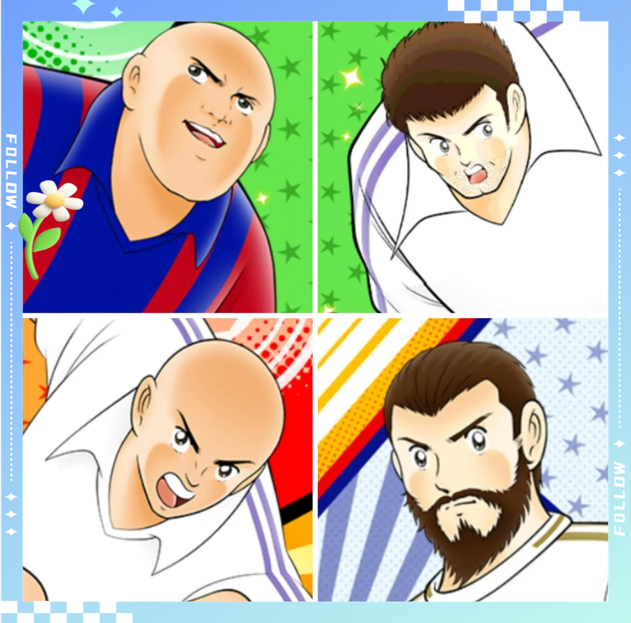 九游体育官方-足球动漫人物vs现实球星对比